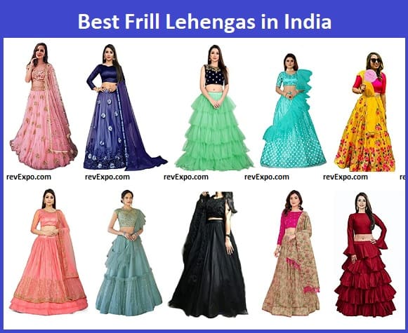 Best Frill Lehengas for women in India