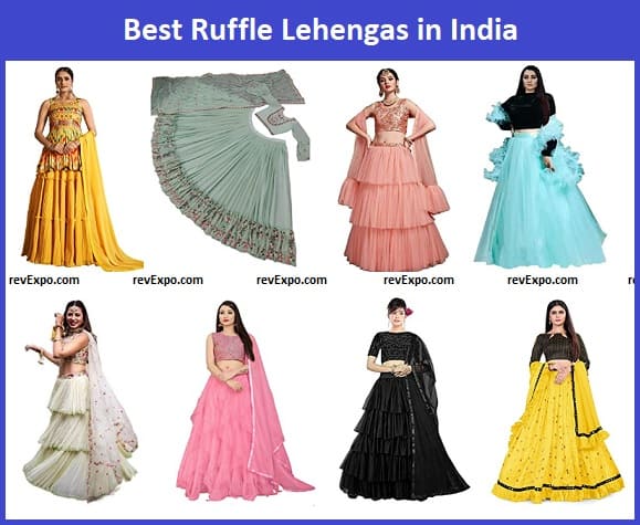 Best Ruffle Lehengas in India
